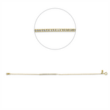 Armband 18 kt GG, 25 Dia. 0,16 ct, W-si