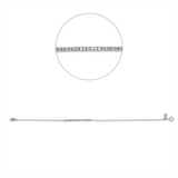 Armband 18 kt WG, 25 Dia. 0,15 ct, W-si