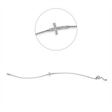 Armband 18 kt WG, 12 Brill. 0,10 ct, TW-si
