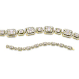 Armband 18 kt GG, 112 Bag. 2,90 ct, TW-si, 416 Brill. 3,13 ct, TW-si