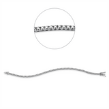 Armband 18 kt WG, 72 Brill. 1,00 ct, TW-si
