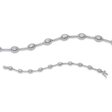 Armband 18 kt WG, 204 Brill. 1,02 ct, TW-si, 10 Nav. 2,00 ct, TW-si, 39 Brill. 0,23 ct, TW-si