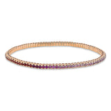 Armband 18 kt RG, Flex-Band, variabel, 92 Saphire 3,32 ct fancy