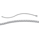 Armband 18 kt WG, 77 Brill. 0,75 ct, TW-si