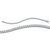 Armband 18 kt WG, 59 Brill. 4,00 ct, TW-si