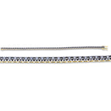 Armband 18 kt GG, Fassung schwarz rhodiniert, 57 Brill. 1,50 ct, schwarz