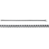Armband 18 kt WG, Fassung schwarz rhodiniert, 57 Brill. 1,50 ct, schwarz