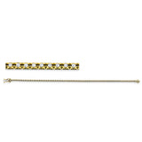 Armband 18 kt GG, 74 Brill. 0,50 ct, TW-si