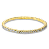 Armband 18 kt GG, Flex-Band, variabel, 81 Brill. 1,90 ct, TW-si