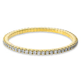 Armband 18 kt GG, Flex-Band, variabel, 60 Brill. 4,93 ct, TW-si