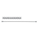 Armband 18 kt WG, 89 Brill. 1,87 ct, TW-si