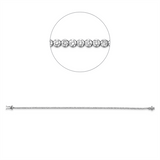 Armband 18 kt WG, 89 Brill. 1,87 ct, TW-si