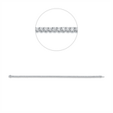 Armband 18 kt WG, With American Lock, 88 Brill. 2,50 ct, TW-si