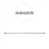 Armband 18 kt WG, 50 Brill. 1,50 ct, TW-si