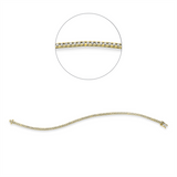 Armband 18 kt GG+WG, 89 Brill. 1,00 ct, TW-si