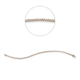 Armband 18 kt RG+WG, 89 Brill. 1,00 ct, TW-si