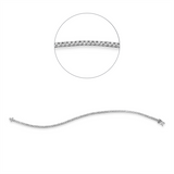 Armband 18 kt WG, 89 Brill. 1,00 ct, TW-si