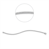 Armband 18 kt WG, 87 Brill. 1,50 ct, TW-si