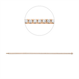 Armband 18 kt RG+WG, 67 Brill. 2,50 ct, TW-si