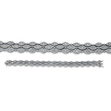 Armband 18 kt WG, 51 Bag. 1,35 ct, TW-pi, 561 Brill. 5,27 ct, TW-pi