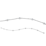 Armband 18 kt WG, 5 Brill. 0,14 ct, W-si