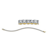 Armband 18 kt GG, 77 Brill. 3,00 ct, TW-si
