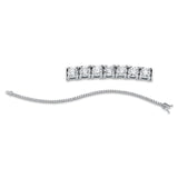 Armband 18 kt WG, 72 Brill. 3,00 ct, TW-si