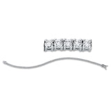Armband 18 kt WG, 92 Brill. 2,00 ct, TW-si