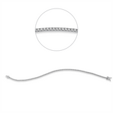 Armband 18 kt WG, 102 Brill. 0,95 ct, TW-si