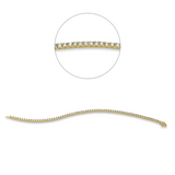 Armband 18 kt GG, 68 Brill. 3,01 ct, TW-si