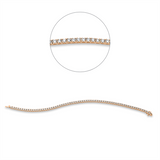 Armband 18 kt RG, 68 Brill. 3,02 ct, TW-si