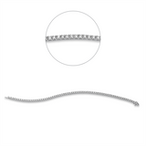 Armband 18 kt WG, 68 Brill. 3,01 ct, TW-si