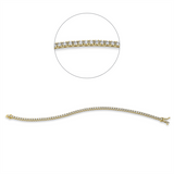 Armband 18 kt GG, 68 Brill. 2,64 ct, TW-si