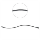 Armband 18 kt WG, Fassung schwarz rhodiniert, 102 Brill. 1,20 ct, schwarz