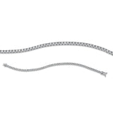 Armband 18 kt WG, 62 Brill. 4,16 ct, TW-si
