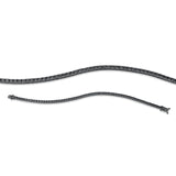 Armband 18 kt WG, Fassung schwarz rhodiniert, 62 Brill. 4,69 ct, schwarz