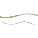 Armband 18 kt GG, 69 Brill. 3,37 ct, TW-si
