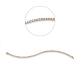 Armband 18 kt RG, 57 Brill. 3,86 ct, TW-si