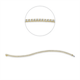 Armband 18 kt GG, 51 Brill. 5,12 ct, TW-si