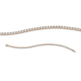 Armband 18 kt RG, 51 Brill. 5,01 ct, TW-si