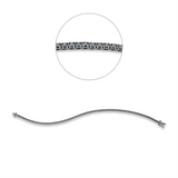 Armband 18 kt WG, Fassung teils schwarz rhodinie, 82 Brill. 1,75 ct, schwarz