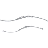 Armband 18 kt WG, 108 Brill. 0,34 ct, TW-si