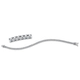 Armband 18 kt WG, 61 Brill. 2,17 ct, TW-si