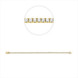 Armband 18 kt GG, 70 Brill. 3,02 ct, TW-si