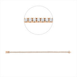Armband 18 kt RG, 70 Brill. 3,02 ct, TW-si
