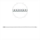 Armband 18 kt WG, 70 Brill. 3,12 ct, TW-si
