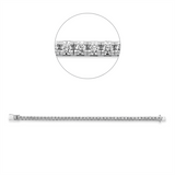 Armband 18 kt WG, 43 Brill. 5,00 ct, TW-si