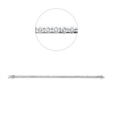 Armband 18 kt WG, 45 Brill. 5,00 ct, TW-si