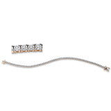 Armband 18 kt RG, 68 Brill. 1,17 ct, TW-si