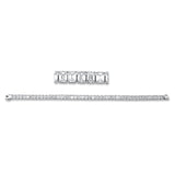 Armband 4er-Krappe 18 kt WG, 46 Sm.schliff 14,30 ct, D-G-vvs/vs, L:16,5 cm